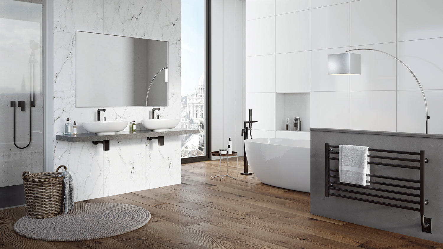 ICO Bath 19.5" x 47.5" Avento Towel Warmer