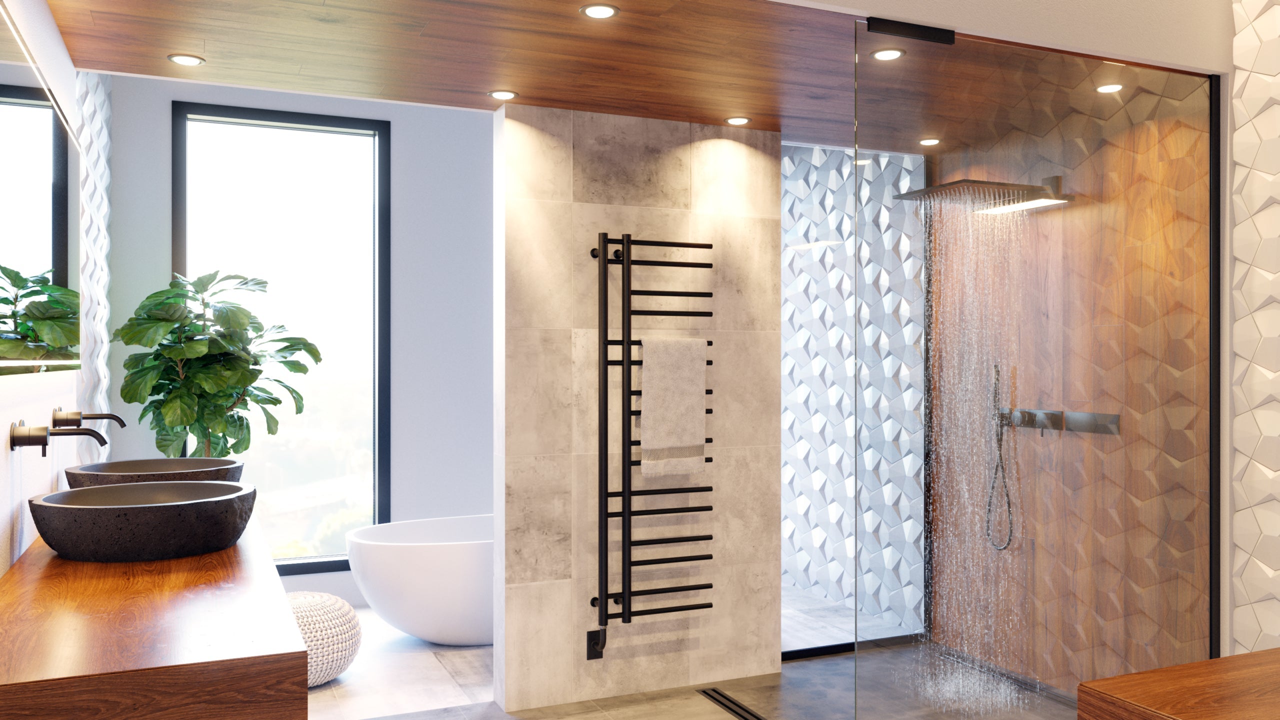 ICO Bath 19.5" x 37" Ortona Towel Warmer