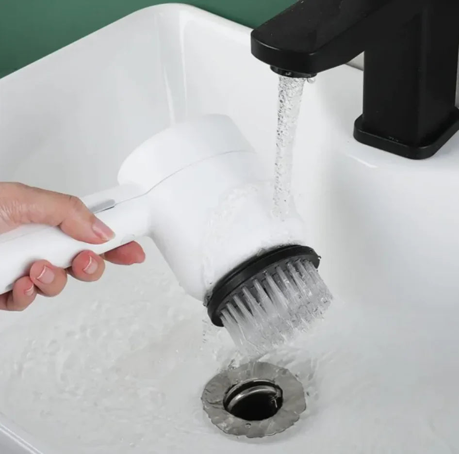 Rechargeable Handheld Electric Cleaning Brush – Powerful Scrubber for Kitchen, Bathroom & Home Cleaning