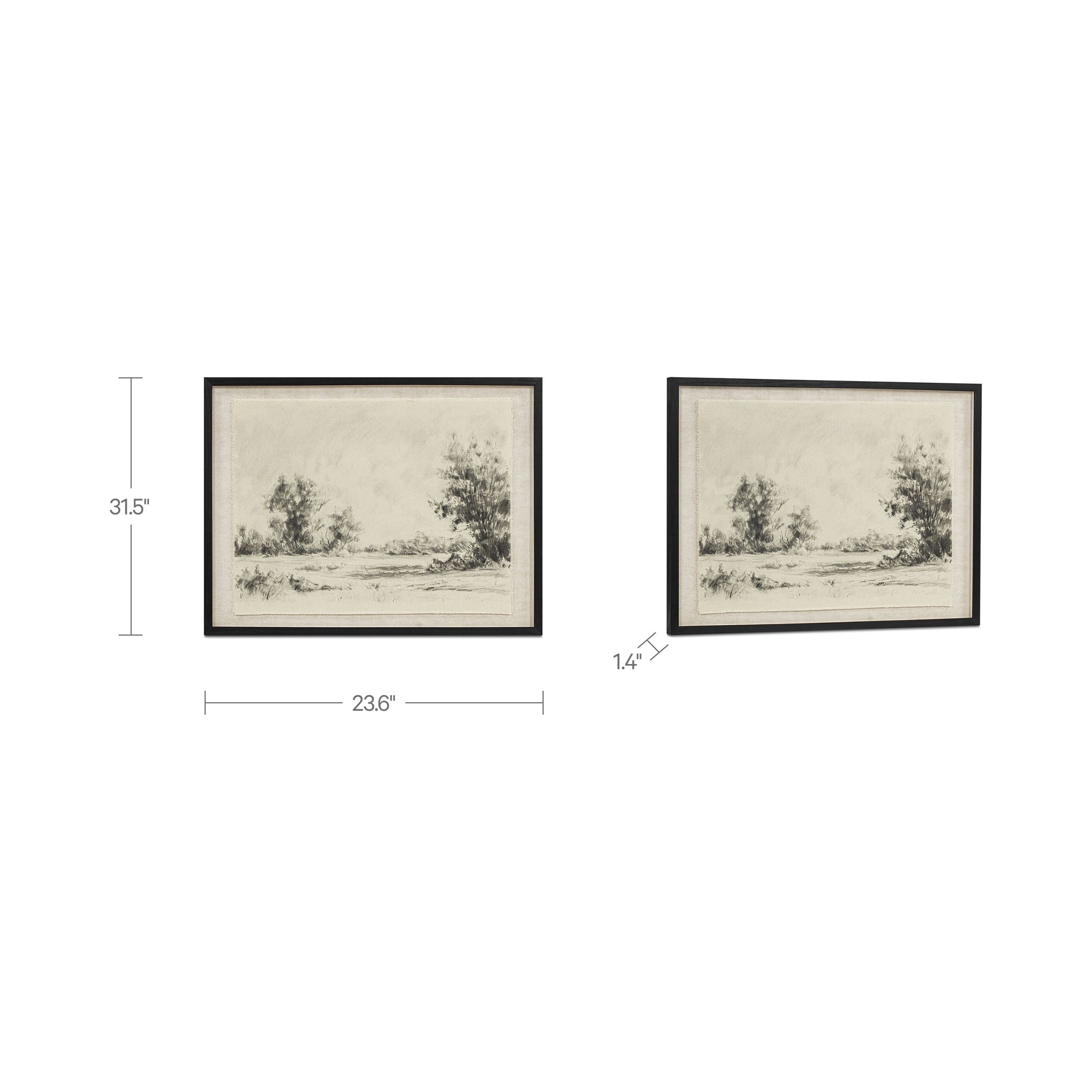 Moe's Home Briar Framed Print On Linen