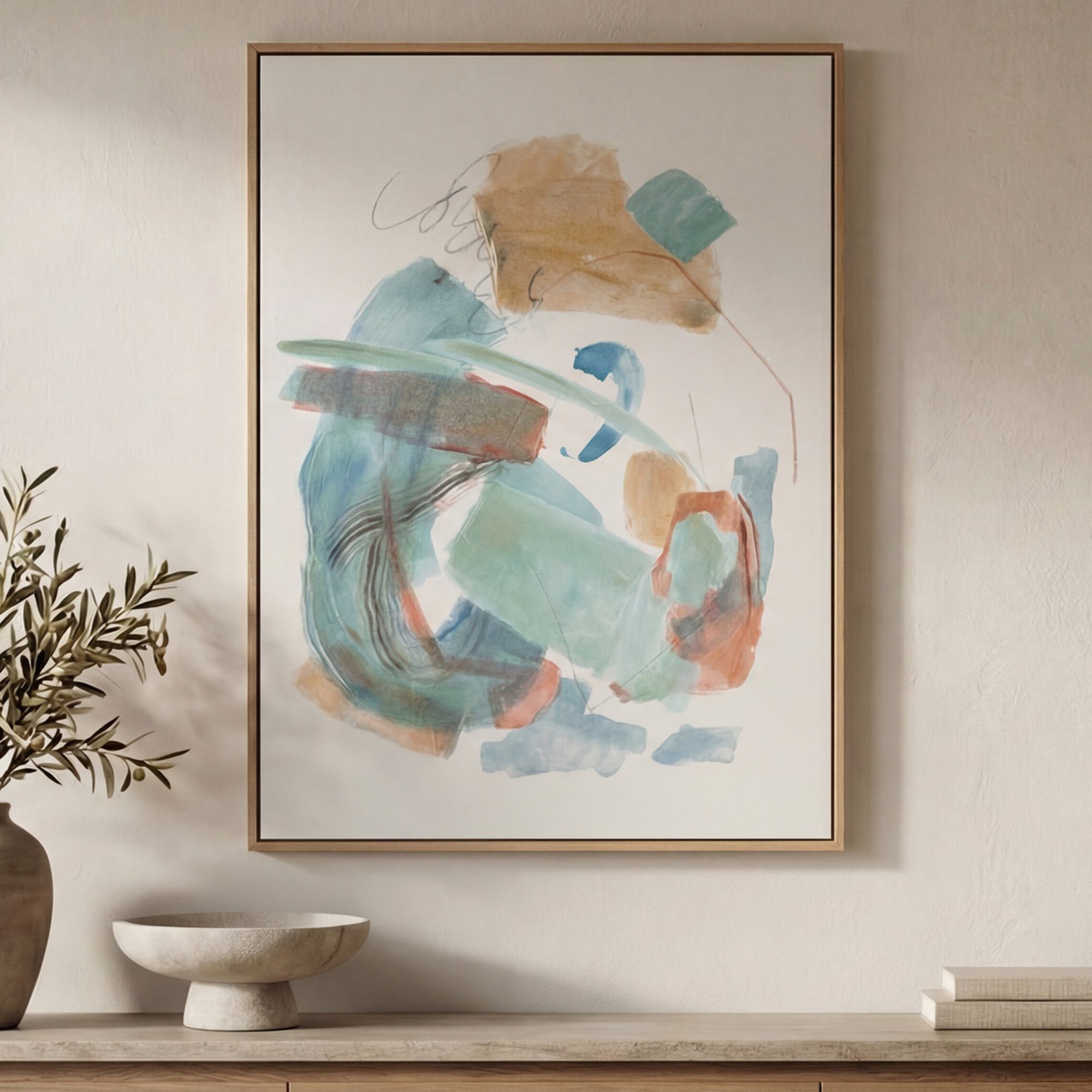 Moe's Home Prose Framed Painting