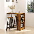 Industrial Style Dining Table with 2 Stools – Compact & Modern Dining Set UK