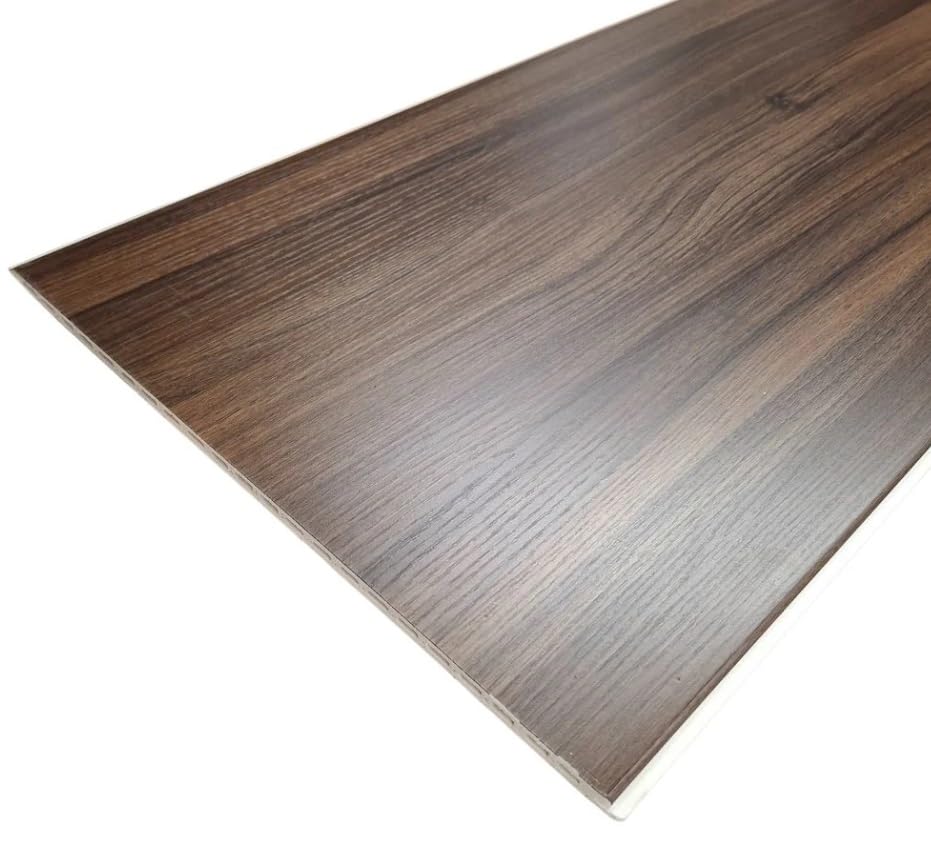 WPC Wood Effect Wall Panels – Flat Style Decorative Wall Cladding – Modern Wood-Texture Panels for Living Room & Bedroom