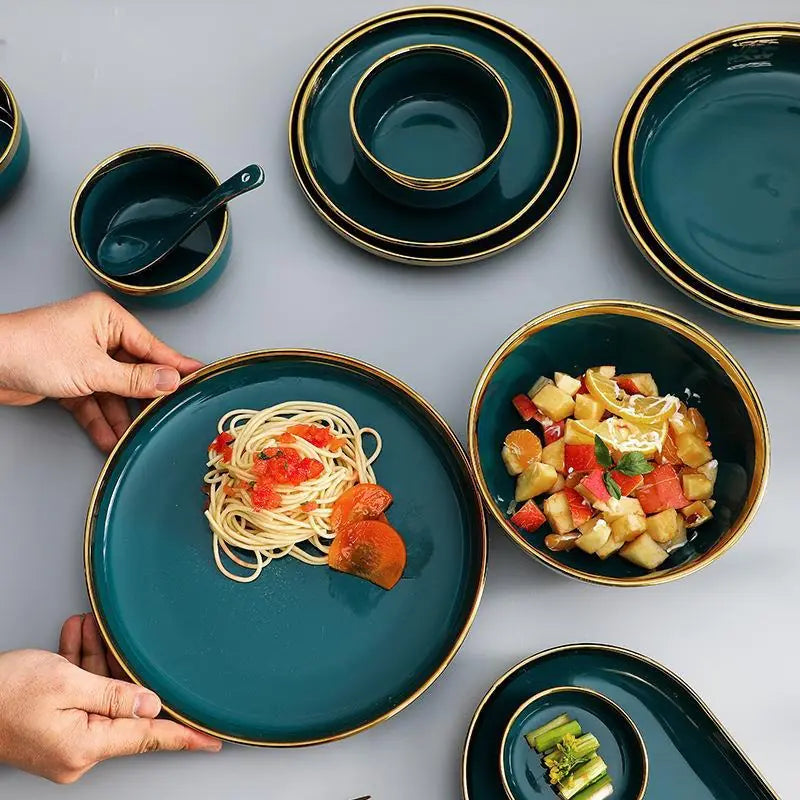 Nordic Ceramic Dishware Set 9PCS