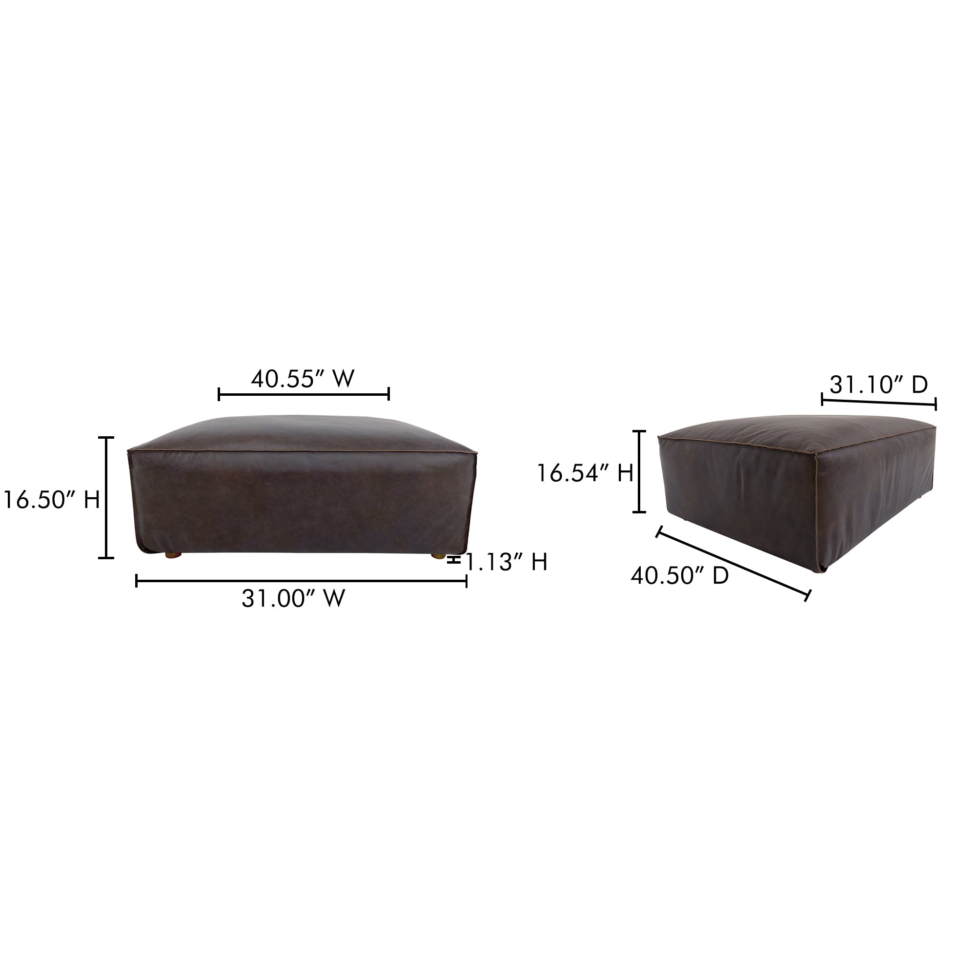 Moe's Home Form Ottoman