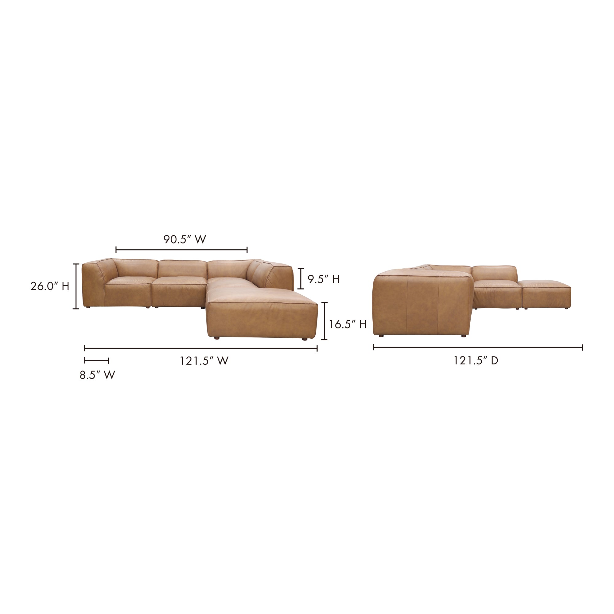 Moe's Home Form Dream Modular Sectional