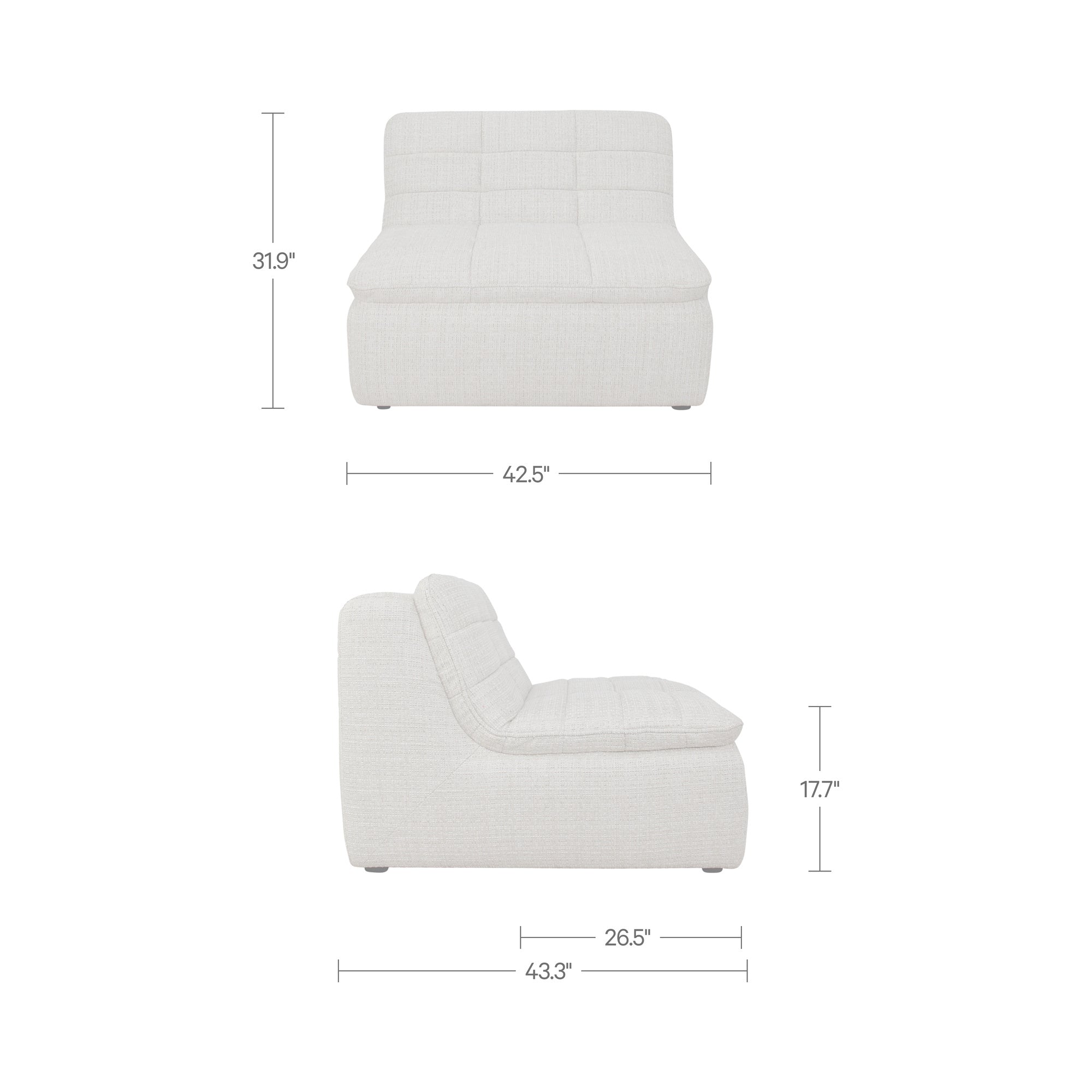 Moe's Home Lino Slipper Chair