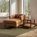 Moe's Home Dunmore Chaise Tan