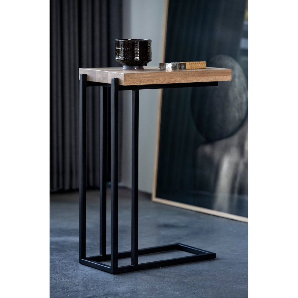 Moe's Home Mila C Shaped Side Table Natural