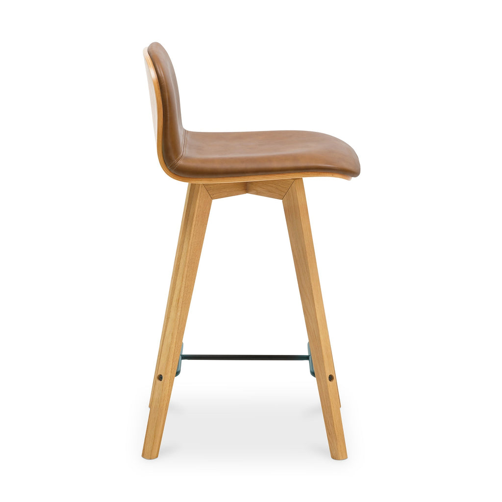 Moe's Home Napoli Leather Counter Stool