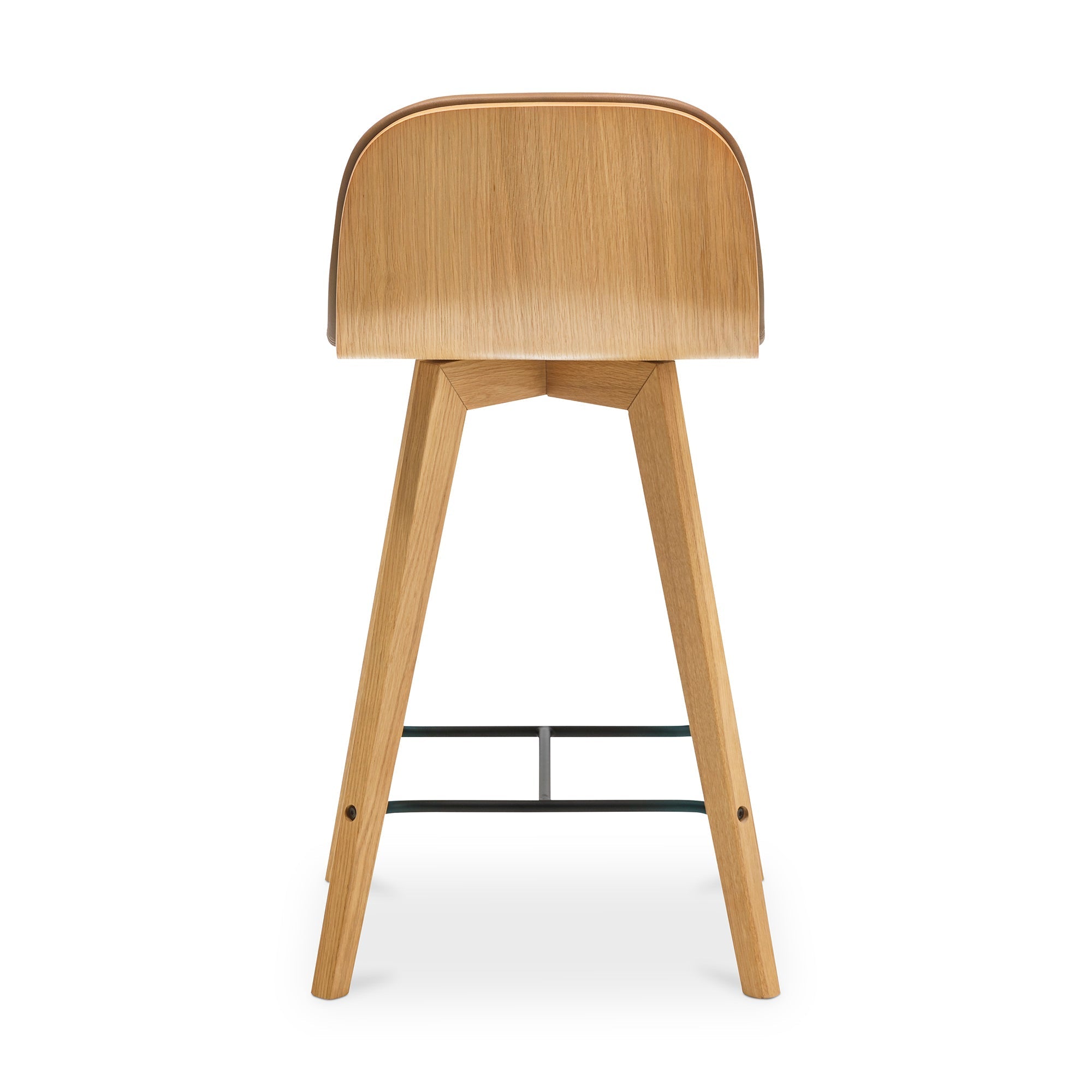 Moe's Home Napoli Leather Counter Stool