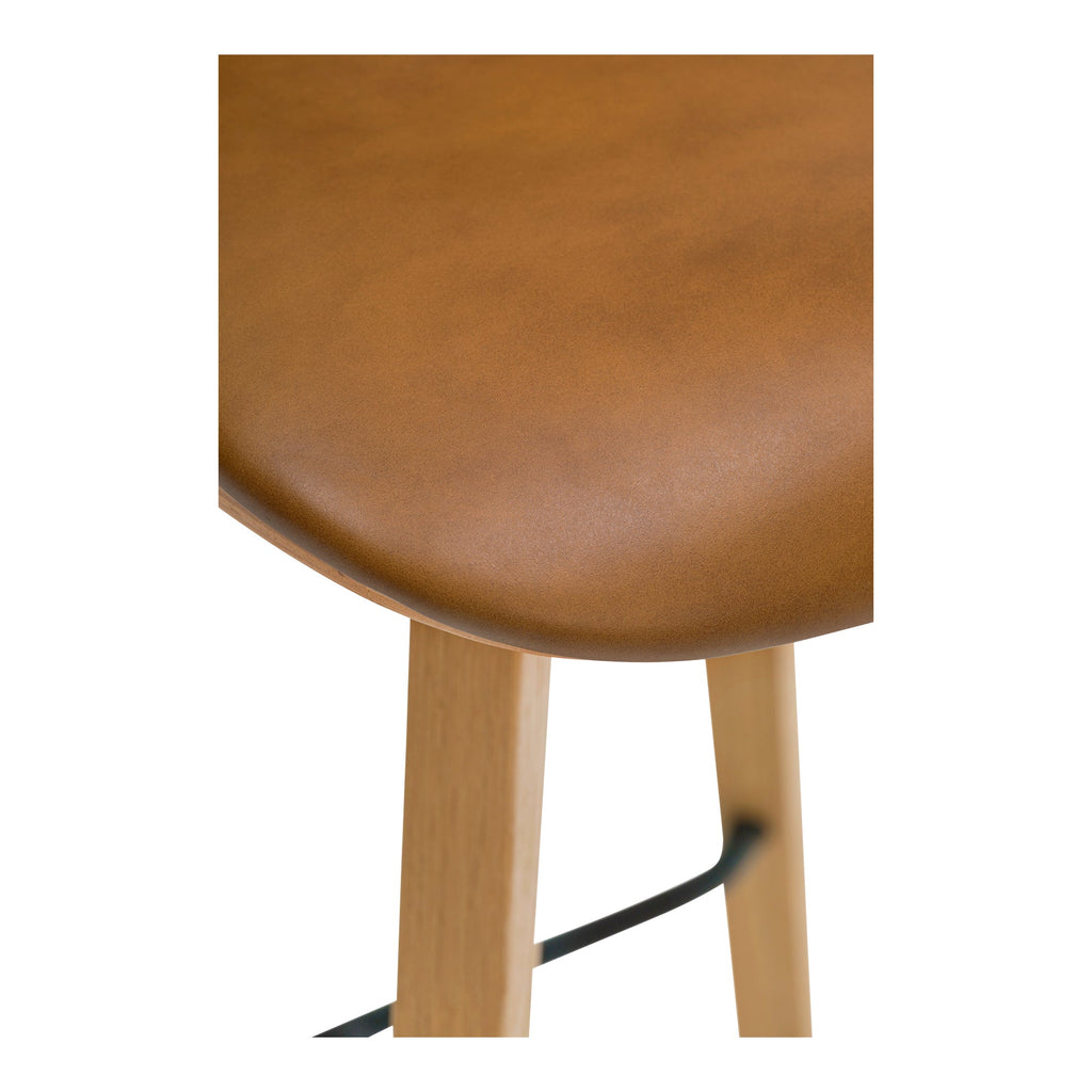 Moe's Home Napoli Leather Counter Stool