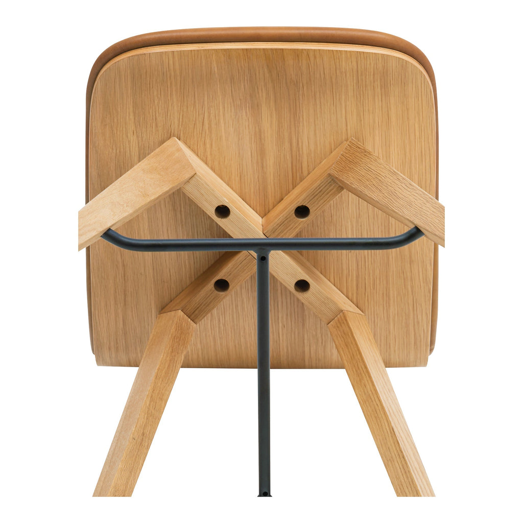 Moe's Home Napoli Leather Counter Stool