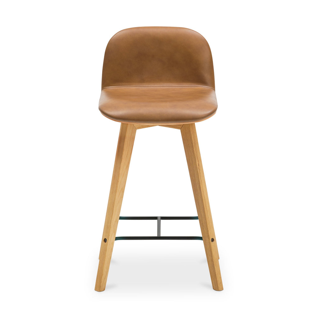 Moe's Home Napoli Leather Counter Stool