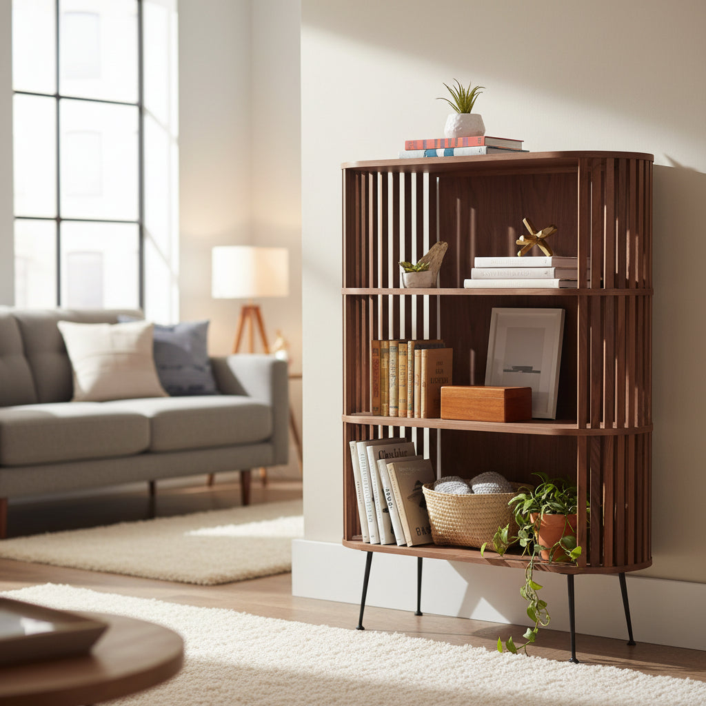 Moe's Home Henrich Bookcase Light Brown