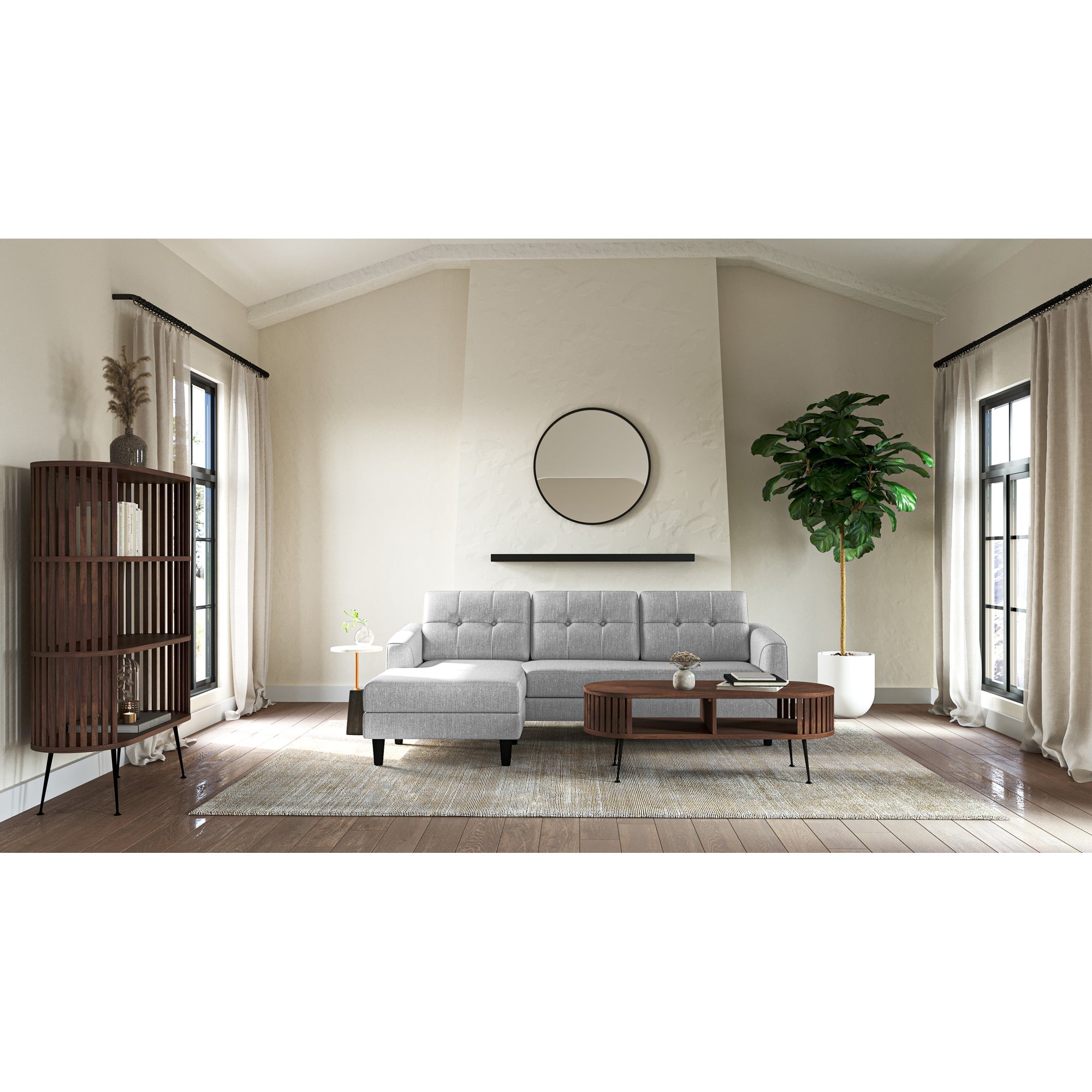 Moe's Home Henrich Bookcase Light Brown