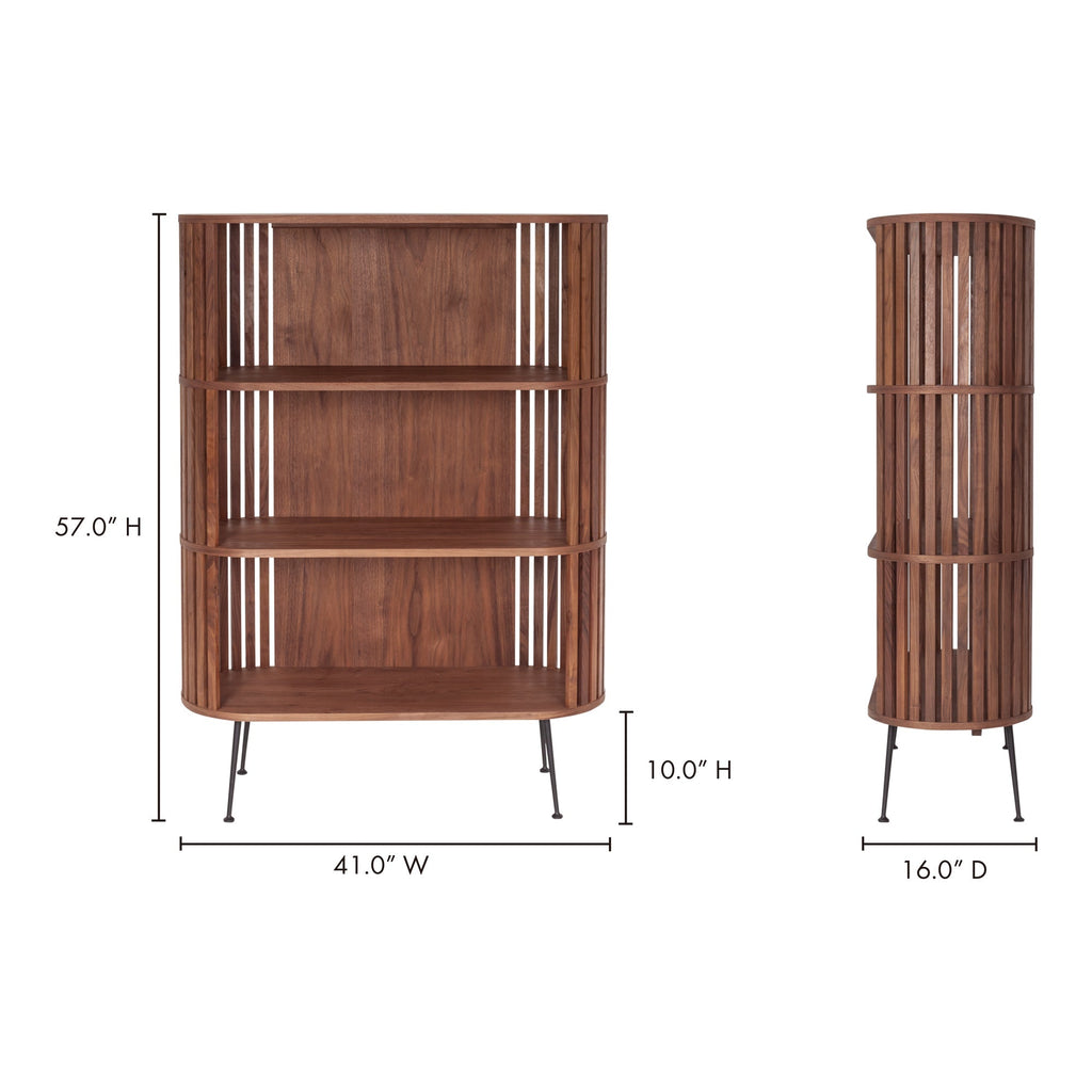 Moe's Home Henrich Bookcase Light Brown