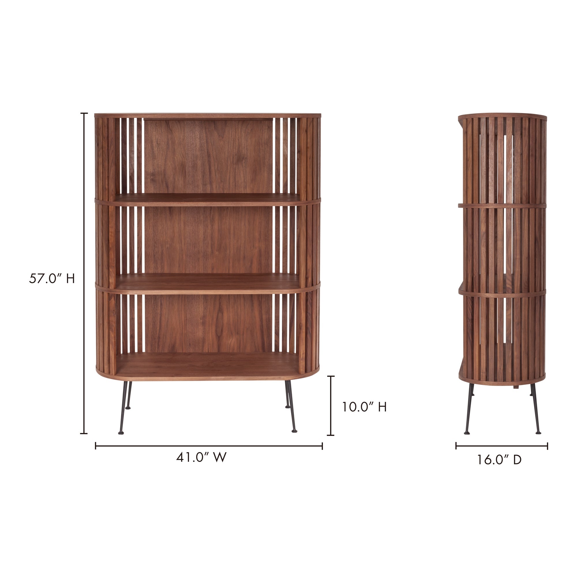 Moe's Home Henrich Bookcase Light Brown