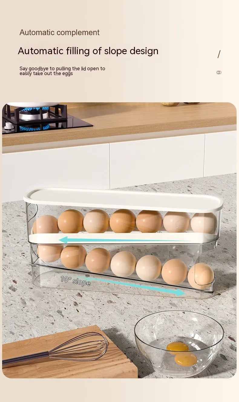 Double-Layer Slide Egg Storage Box