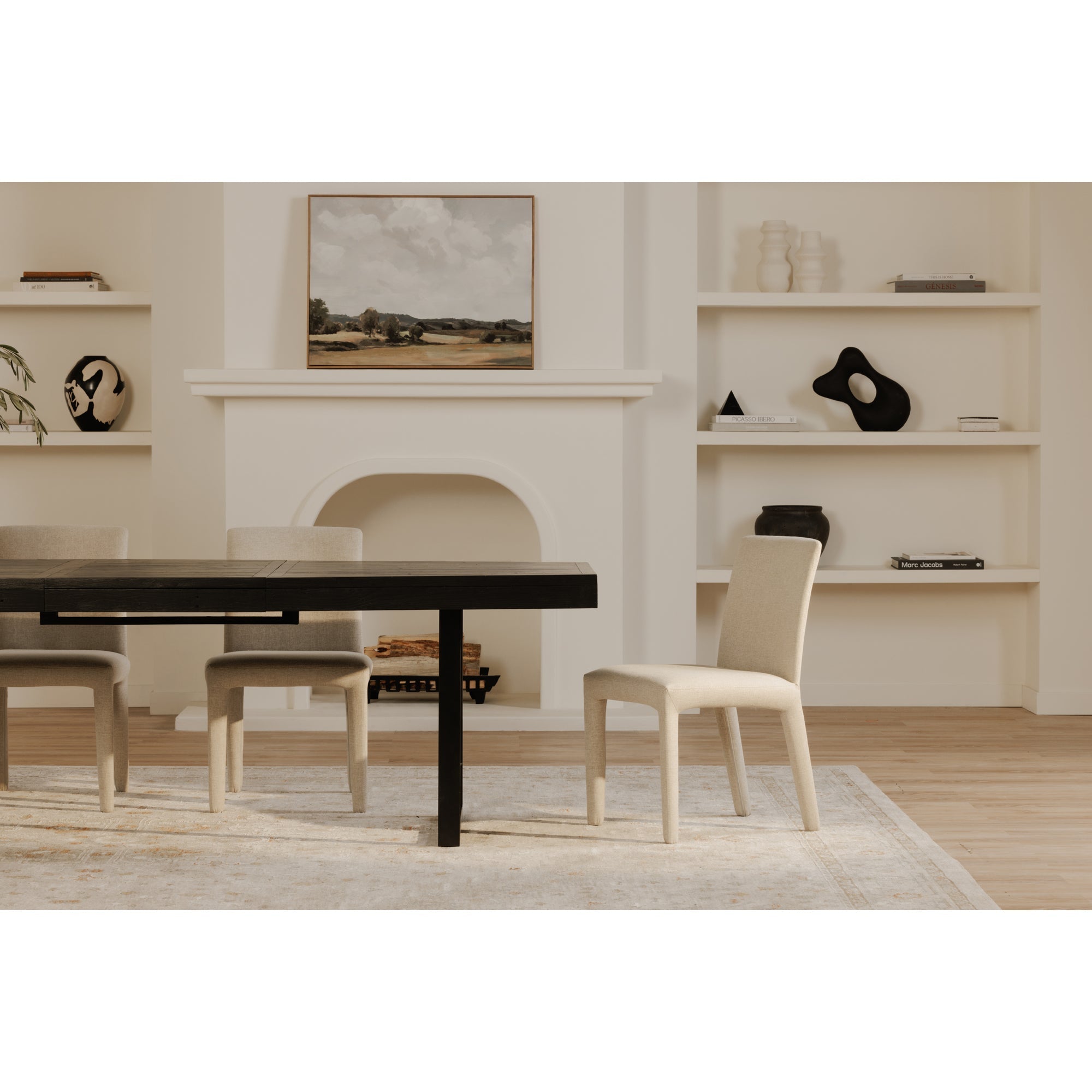 Moe's Home Monte Dining Chair Beige - Set of Two