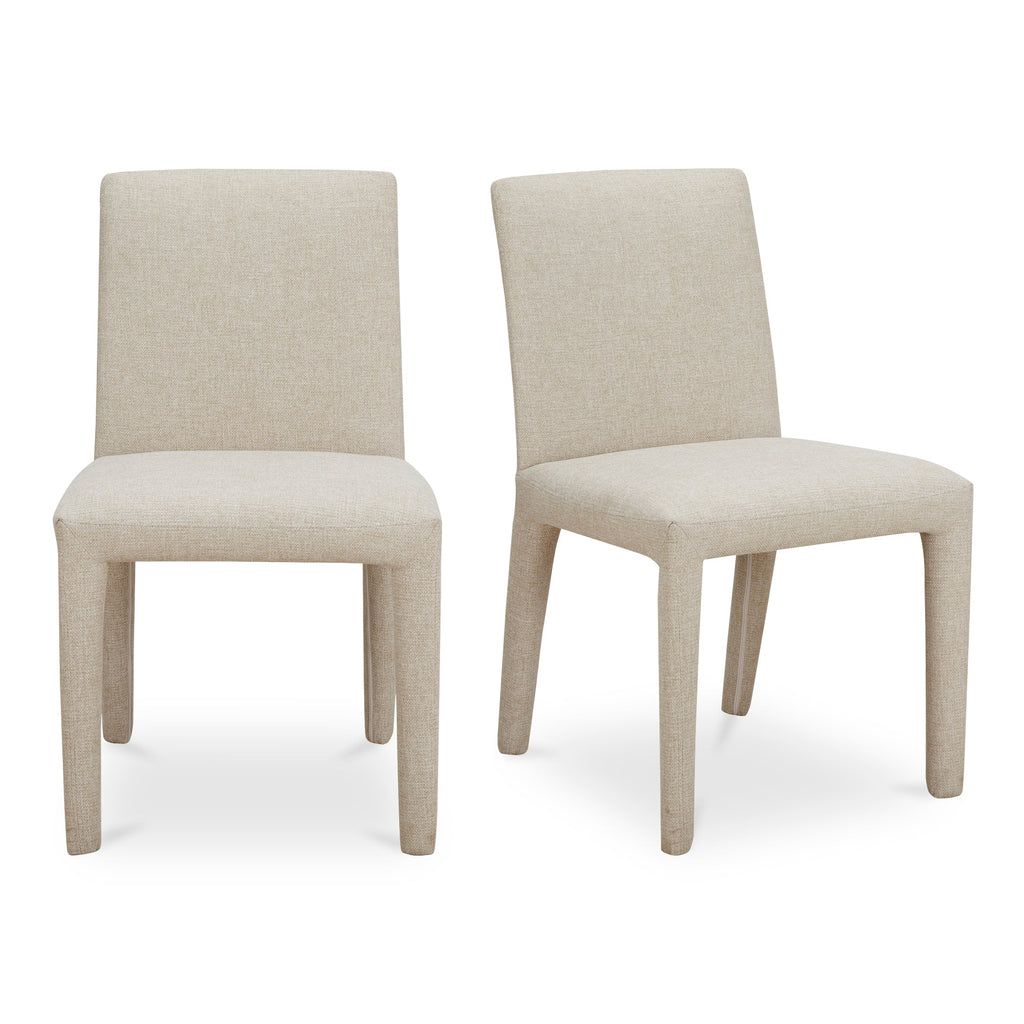 Moe's Home Monte Dining Chair Beige - Set of Two