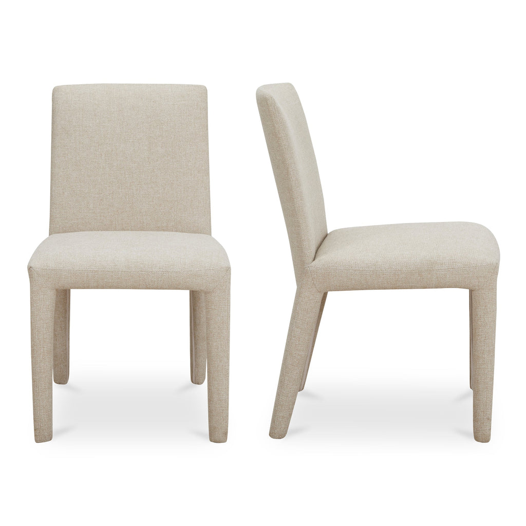 Moe's Home Monte Dining Chair Beige - Set of Two