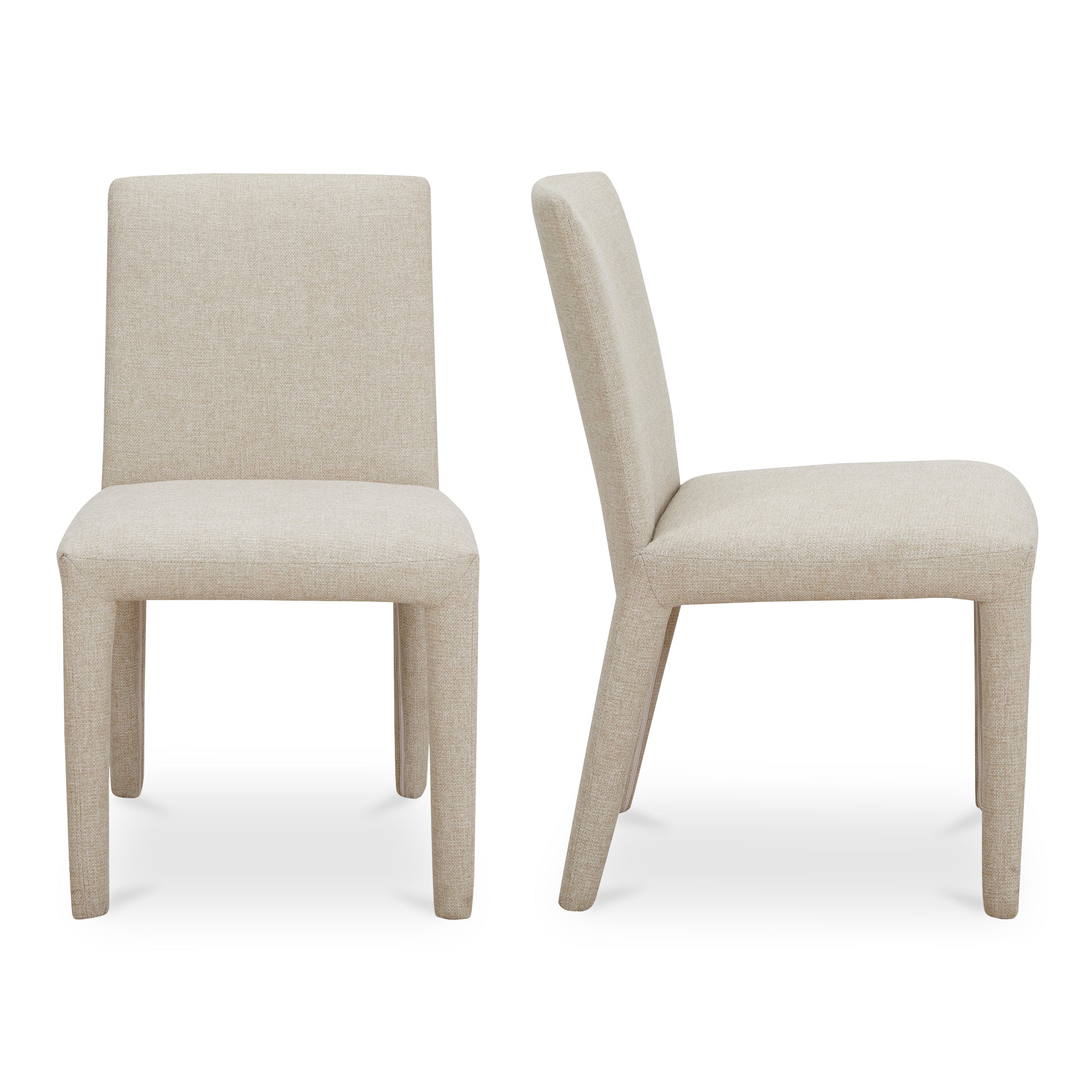 Moe's Home Monte Dining Chair Beige - Set of Two