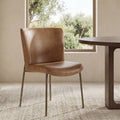 Moe's Home Early Dining Chair Tan Leather - Set of Two