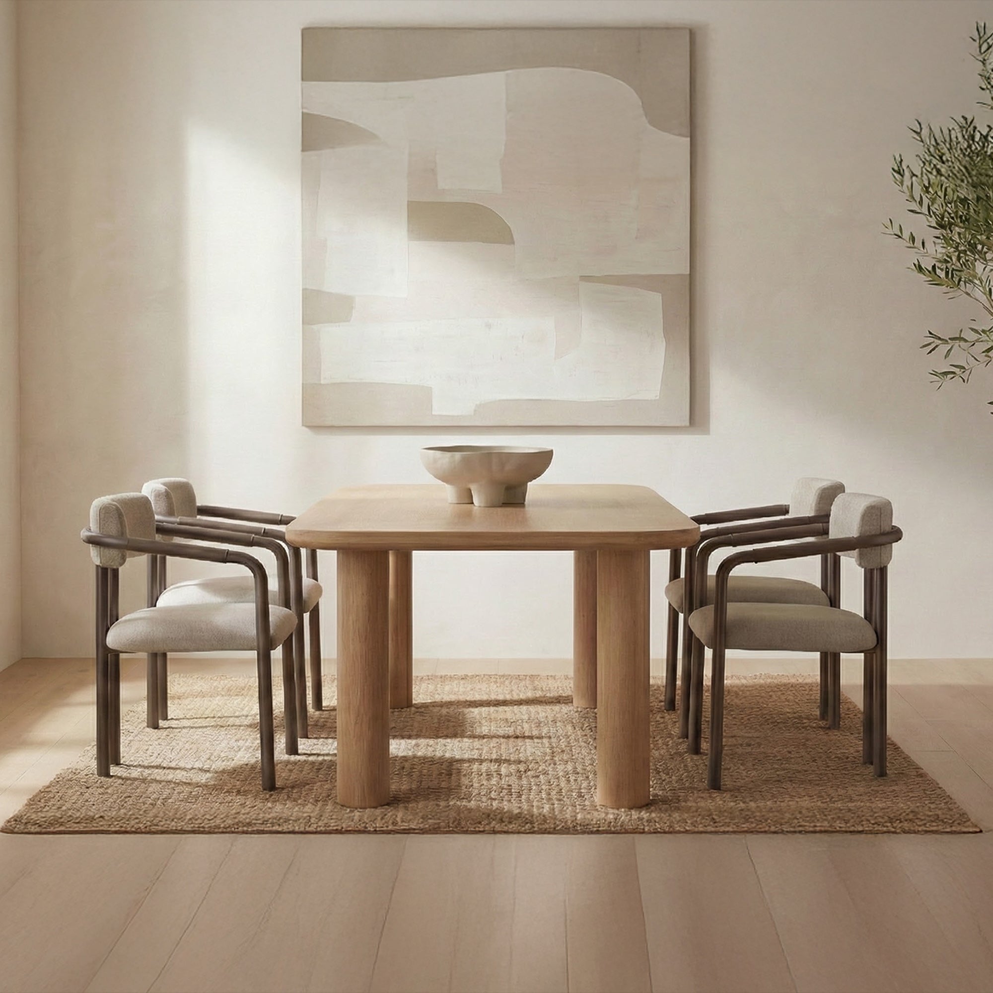 Moe's Home Cassidy Dining Chair Light Brown