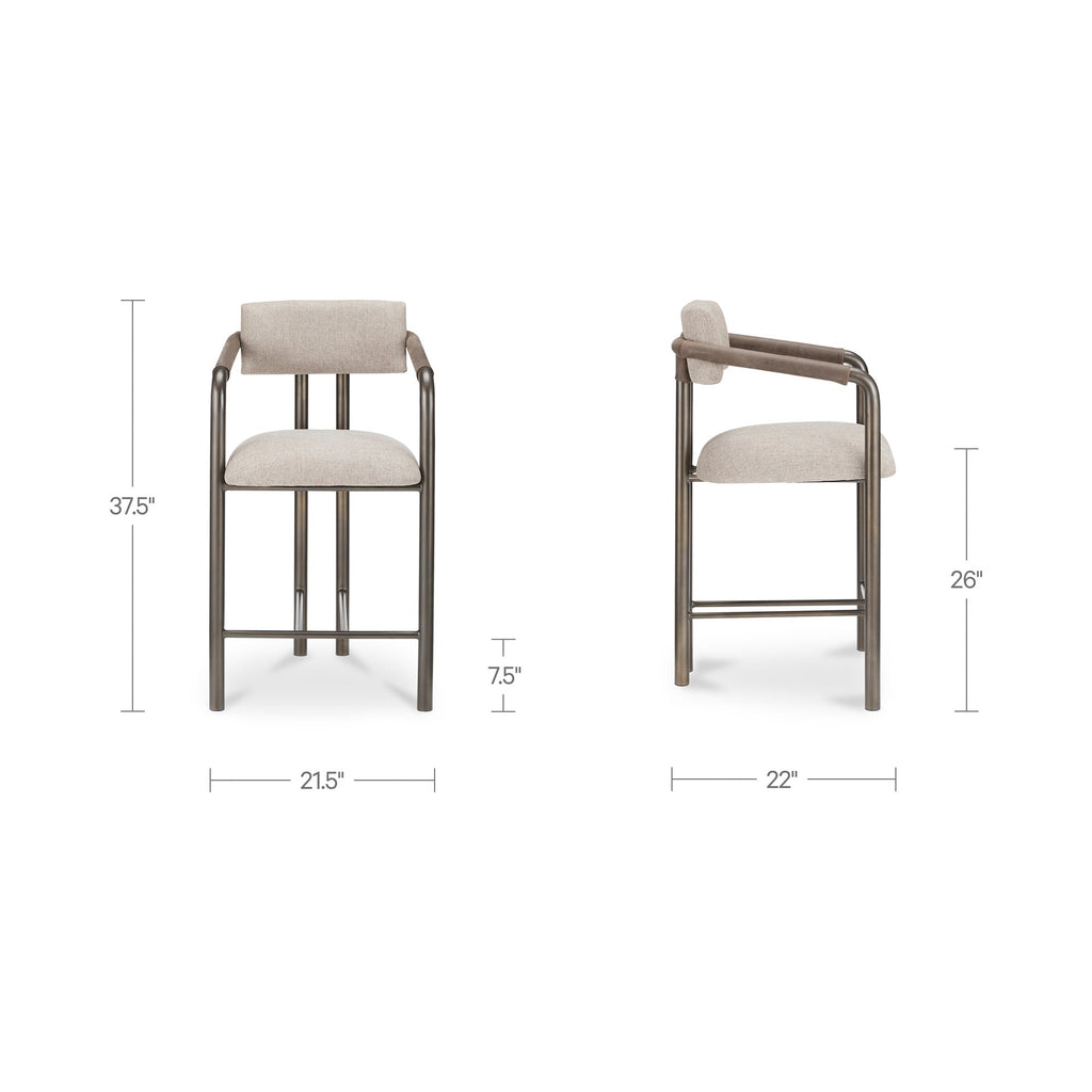 Moe's Home Cassidy Counter Stool Light Brown