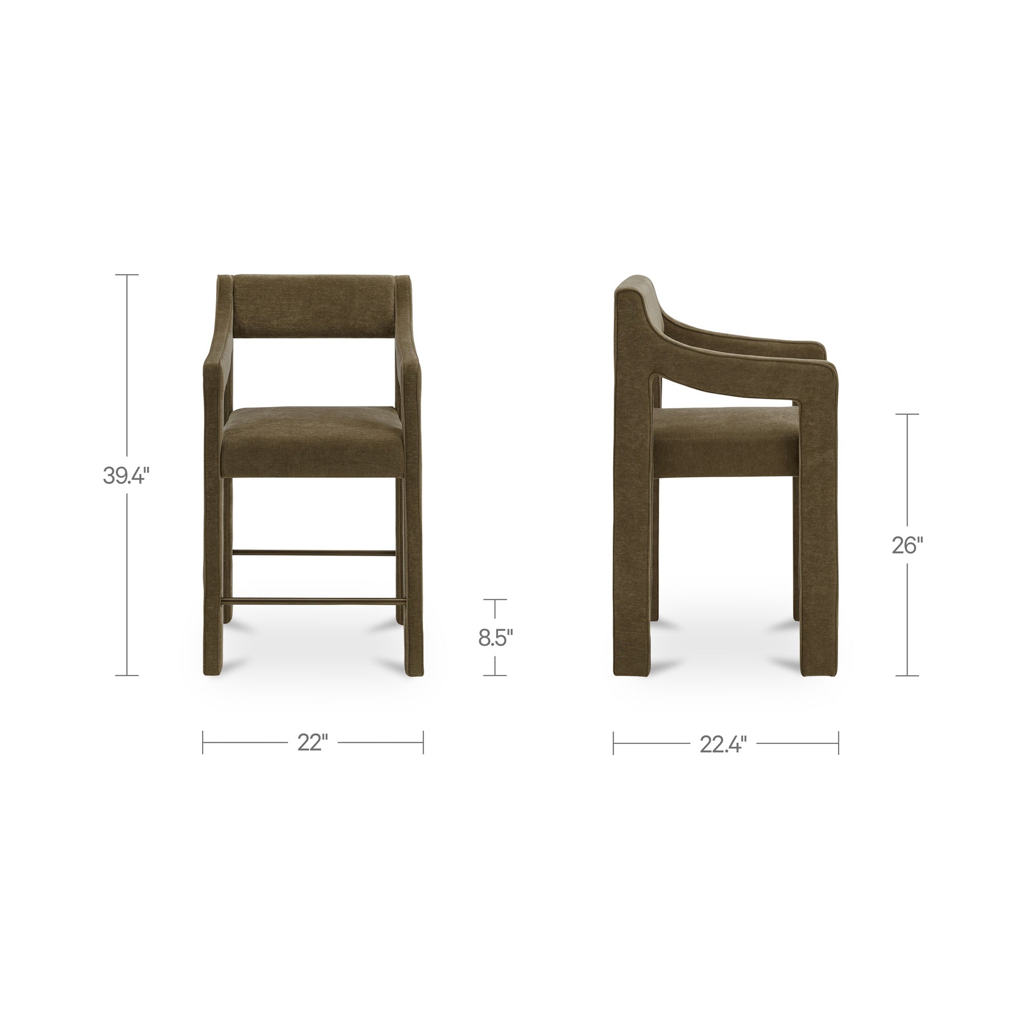 Moe's Home Elise Counter Stool