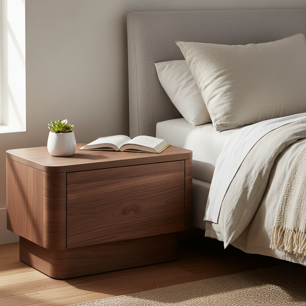 Moe's Home Round Off Nightstand