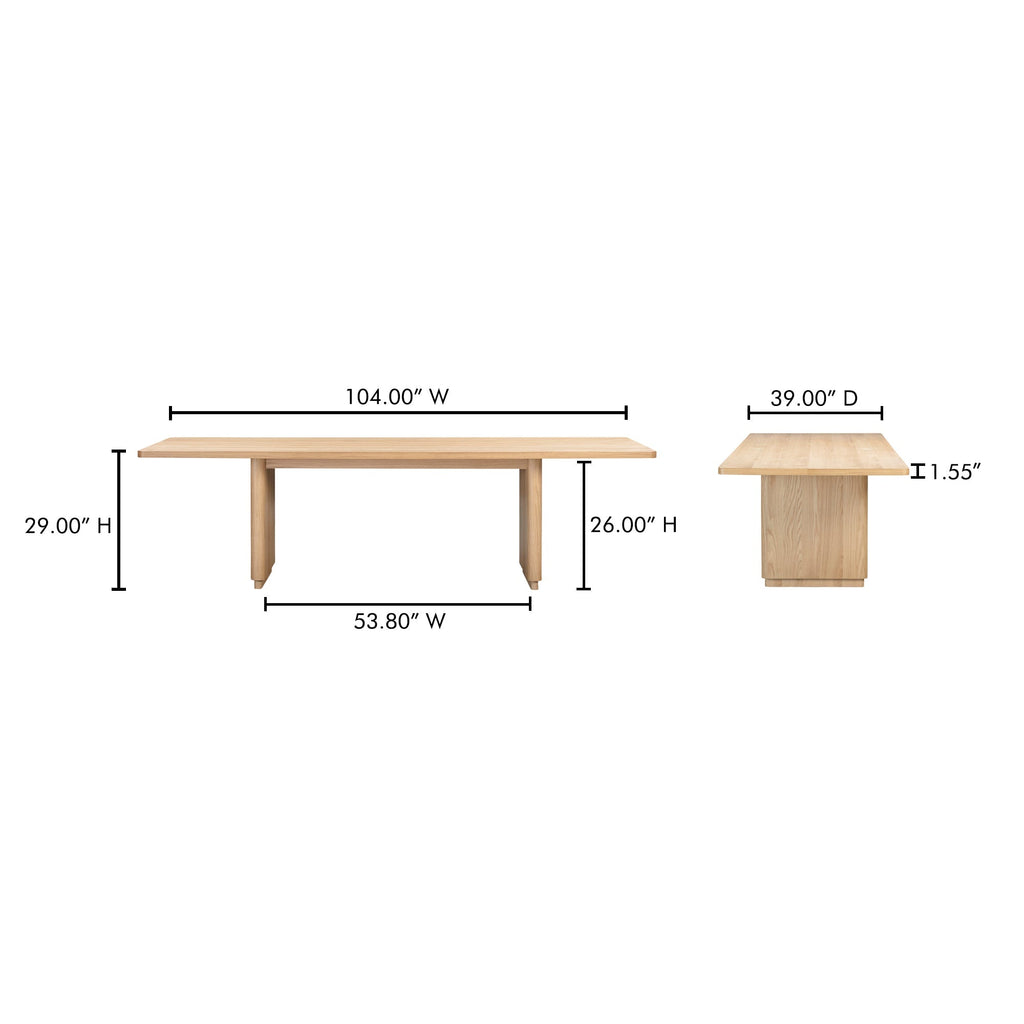 Moe's Home Round Off Dining Table