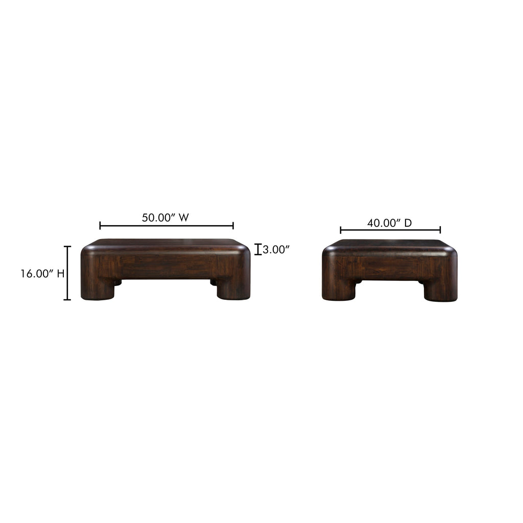 Moe's Home Rowan Coffee Table Dark Brown