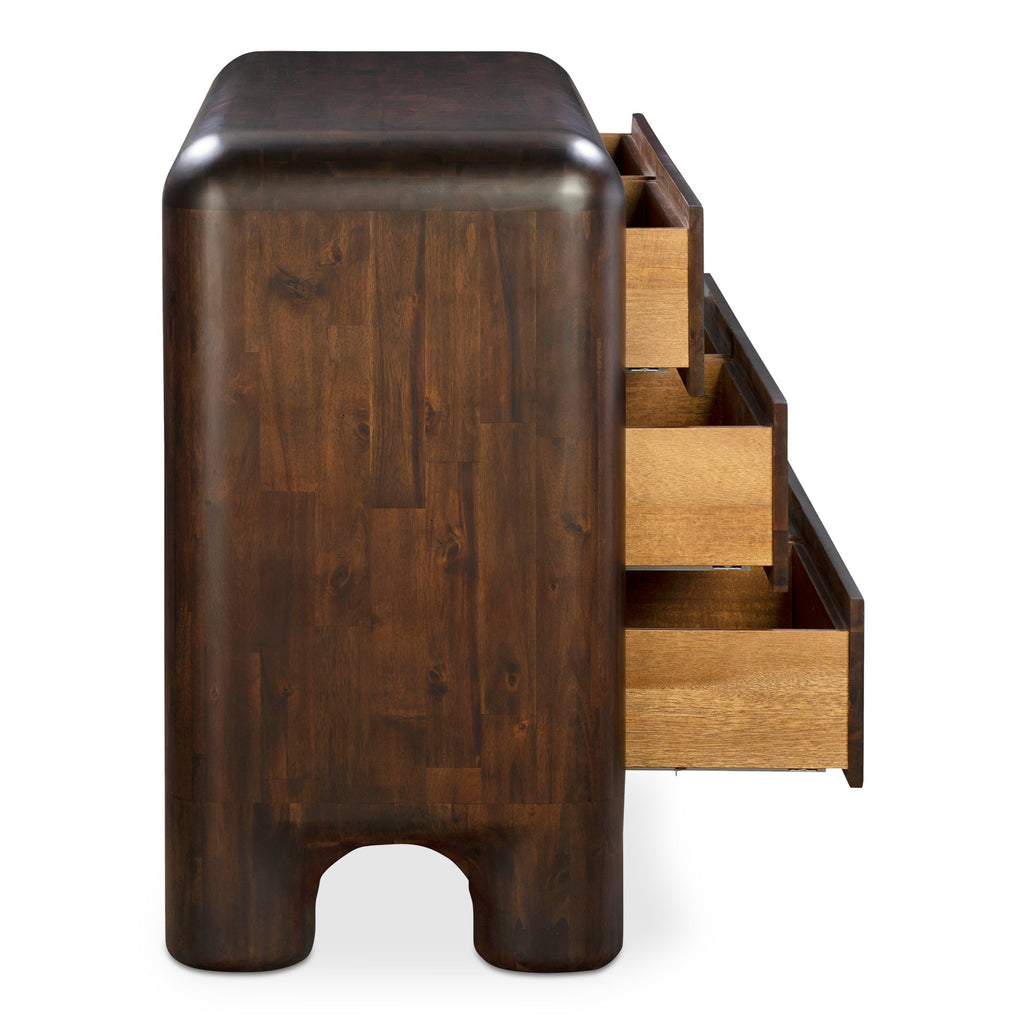 Moe's Home Rowan 6 Drawer Dresser Dark Brown
