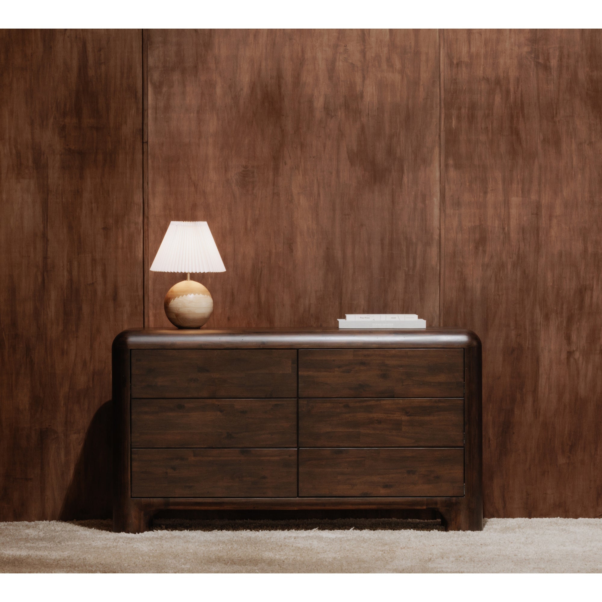 Moe's Home Rowan 6 Drawer Dresser Dark Brown