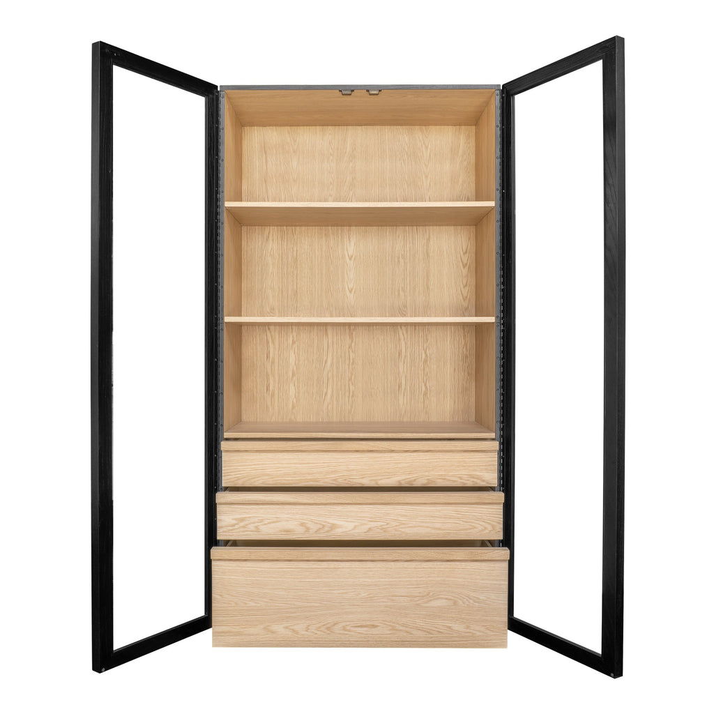 Moe's Home Charlotte Tall Cabinet Black