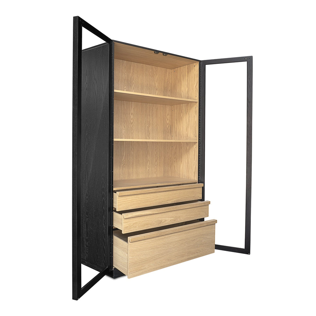 Moe's Home Charlotte Tall Cabinet Black