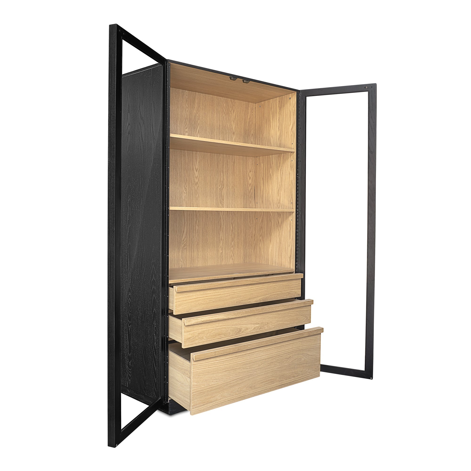 Moe's Home Charlotte Tall Cabinet Black