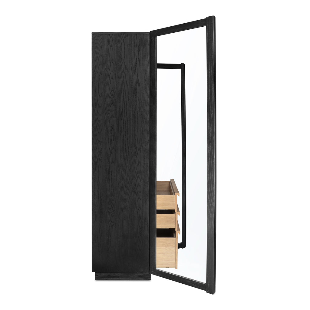 Moe's Home Charlotte Tall Cabinet Black