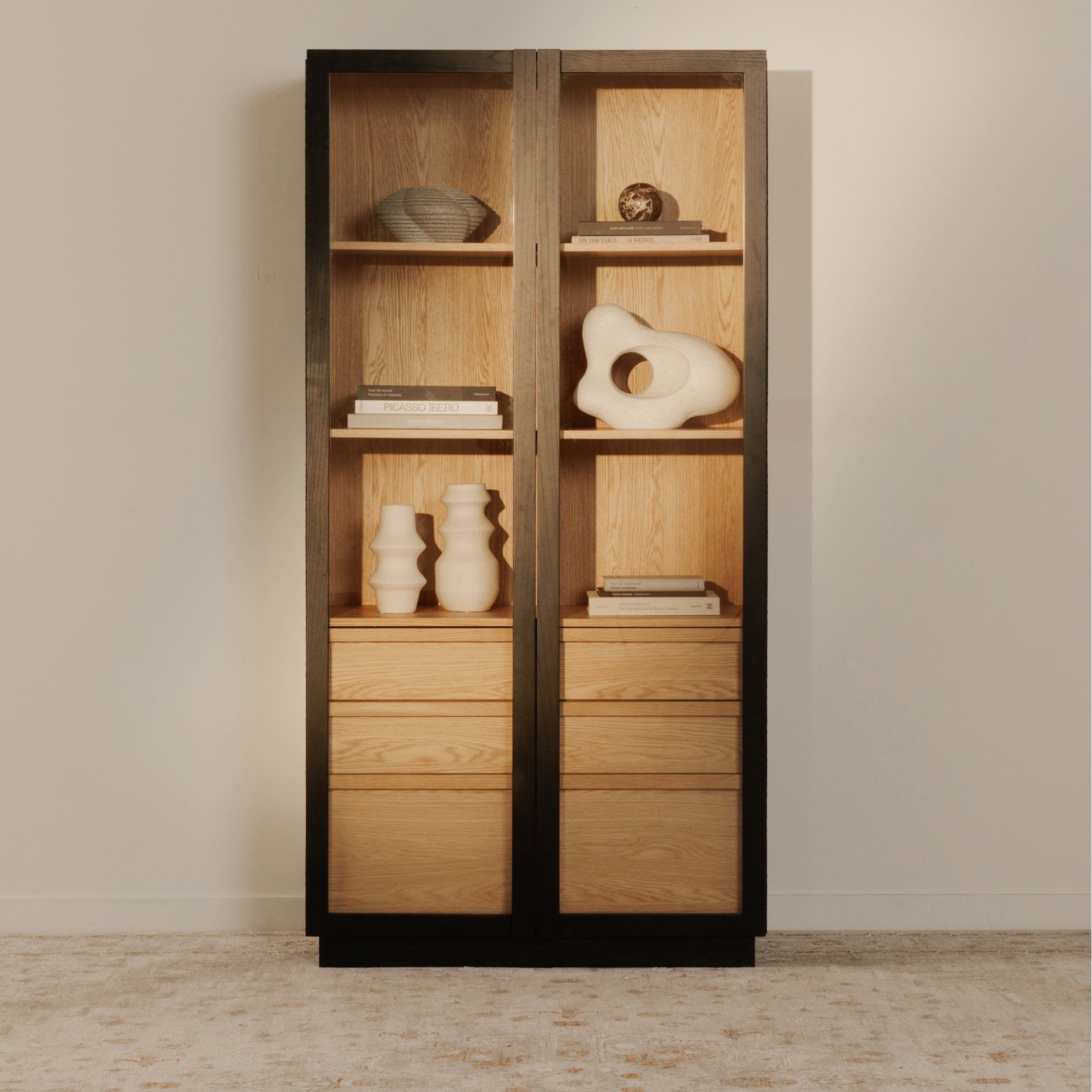 Moe's Home Charlotte Tall Cabinet Black