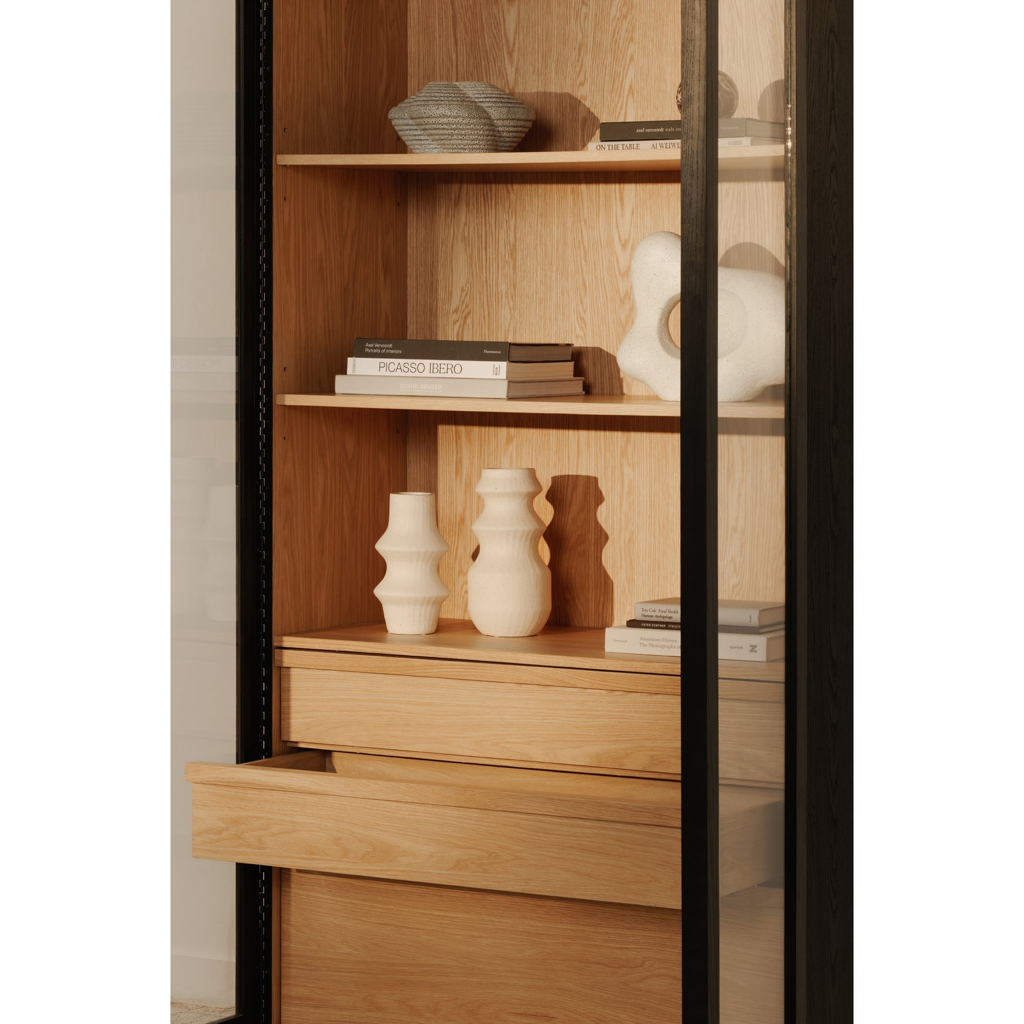 Moe's Home Charlotte Tall Cabinet Black