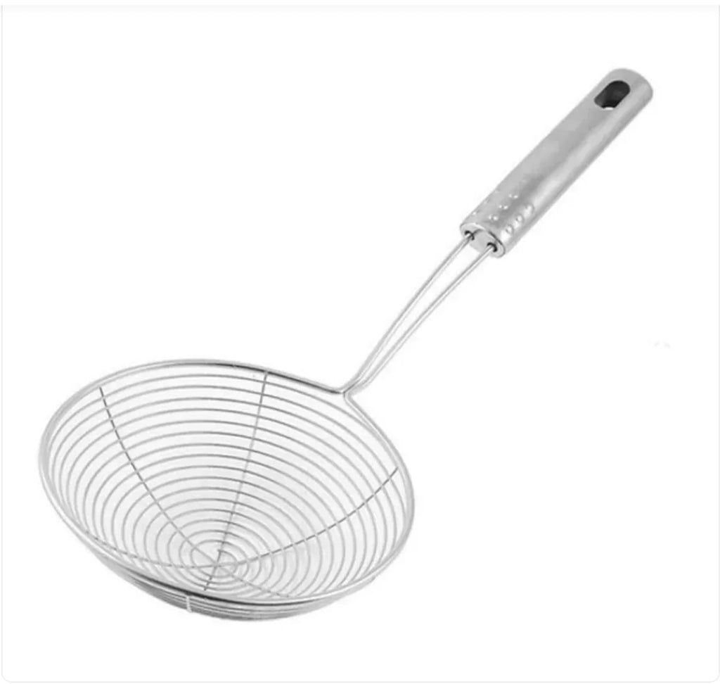 Stainless Steel Wire Slotted Spoon – Durable Kitchen Utensil for Frying, Draining & Cooking