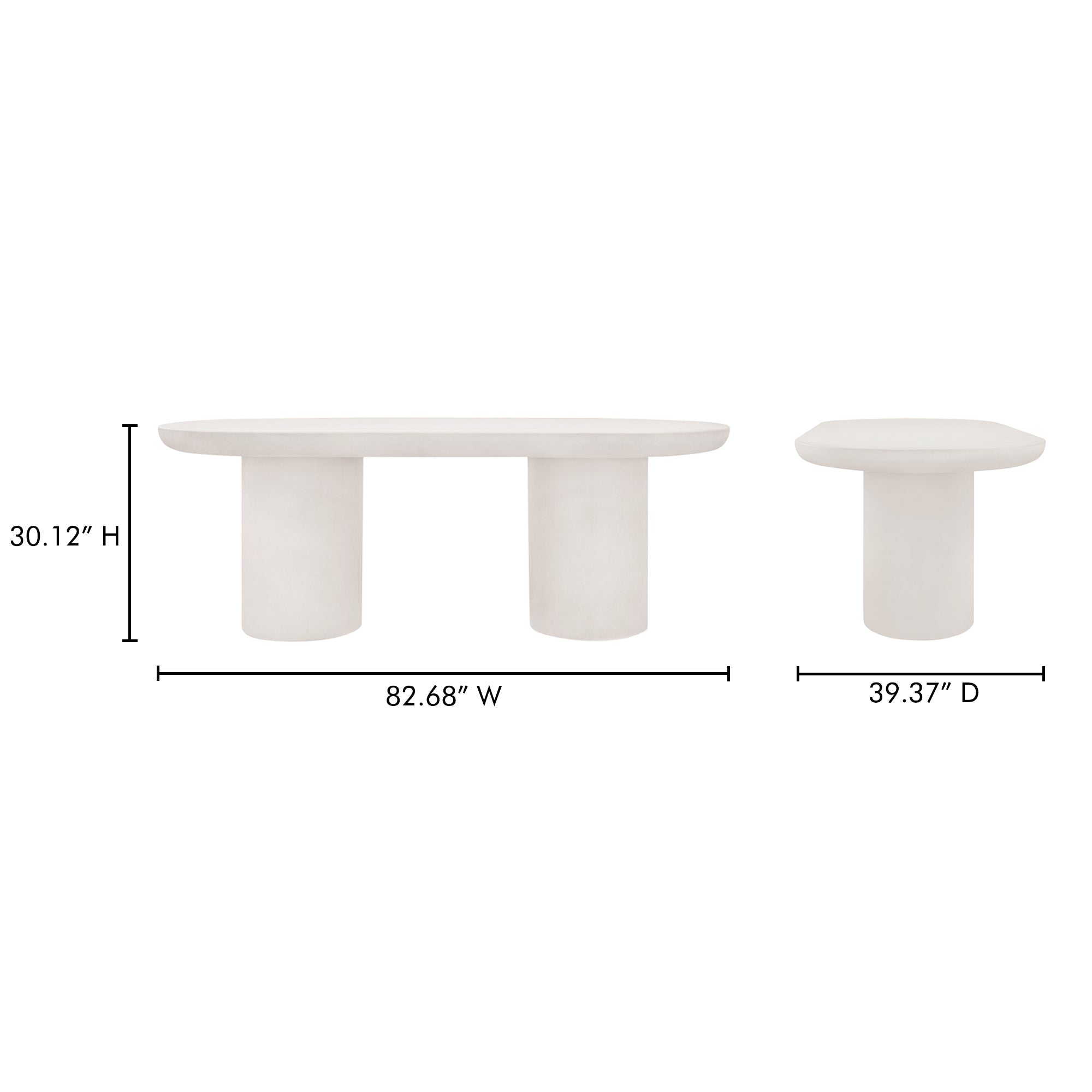 Moe's Home Rocca Dining Table