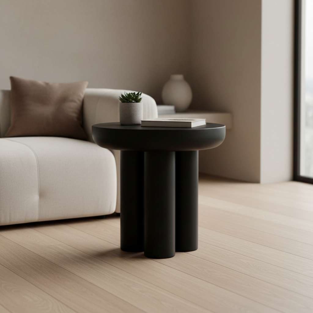 Moe's Home Rocca Side Table Black