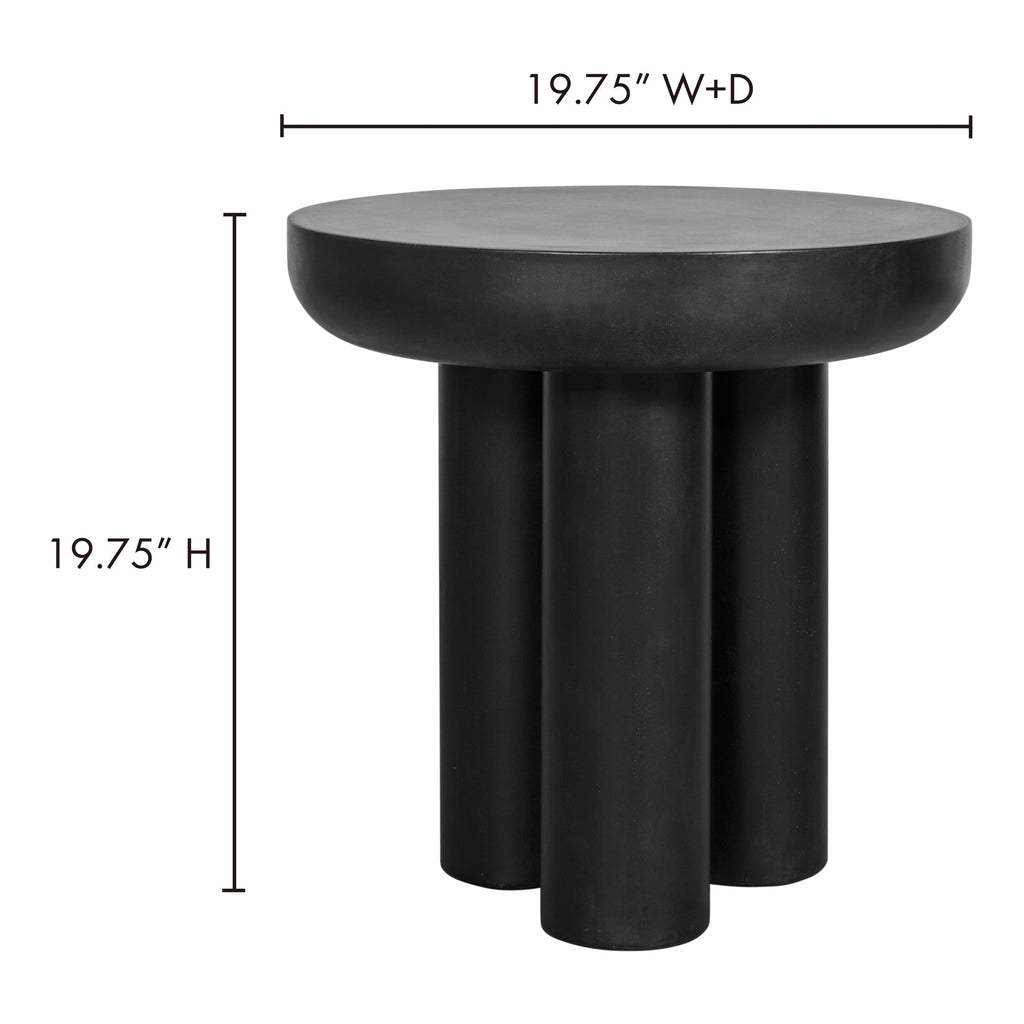 Moe's Home Rocca Side Table Black