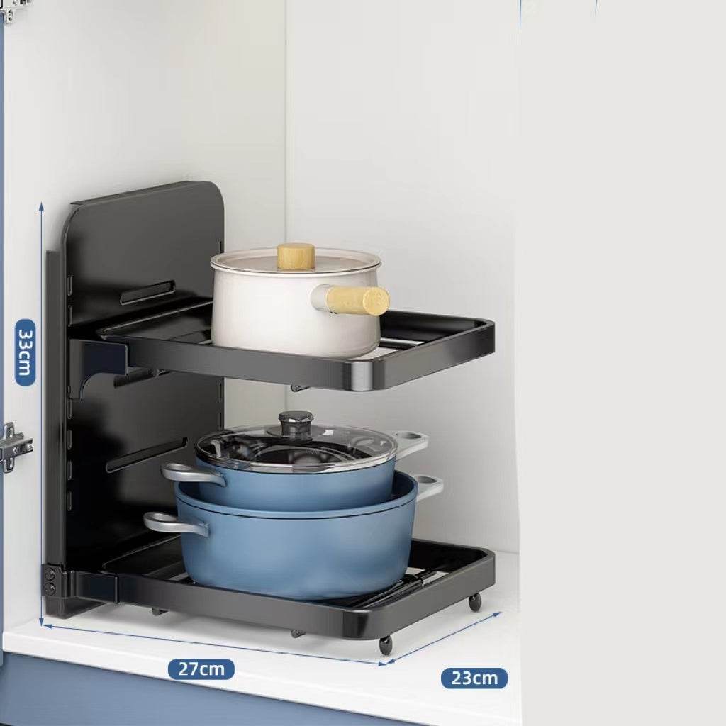 Multi-Layer Under Sink Kitchen Pot Rack