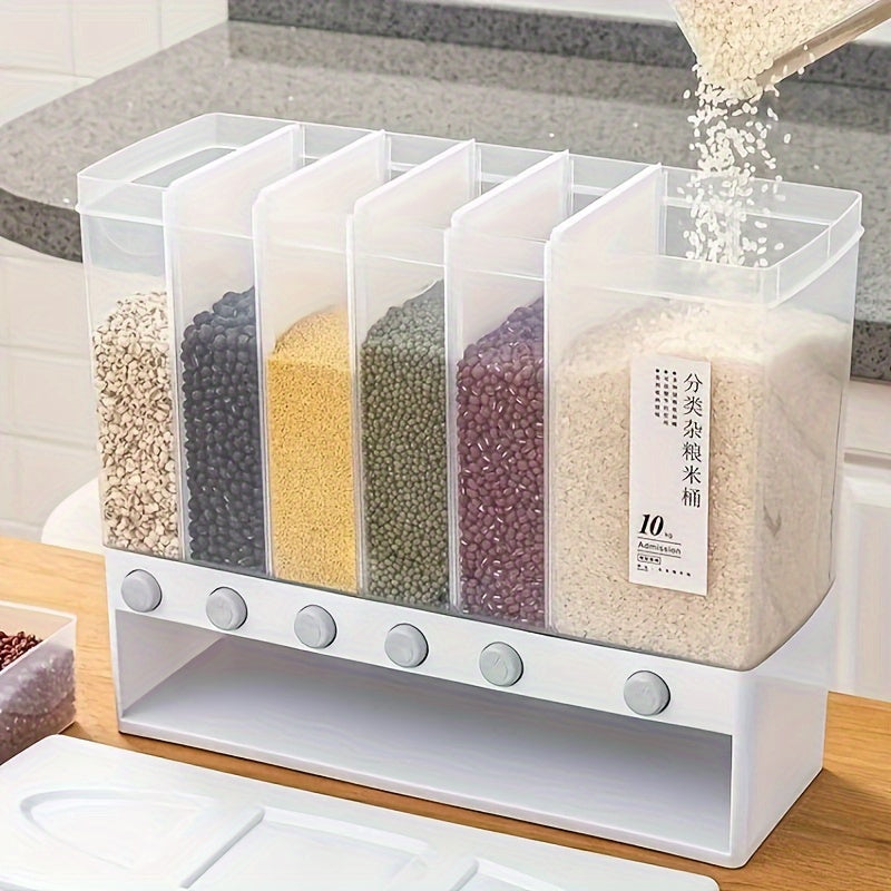 Large Capacity Grain Dispenser with Lids - Sealed Storage for Rice, Grains, Flour, and Pet Food - Leakproof and Pest-Resistant - Suitable for Camping, Restaurant, and Drying - Essential Kitchen Utensil