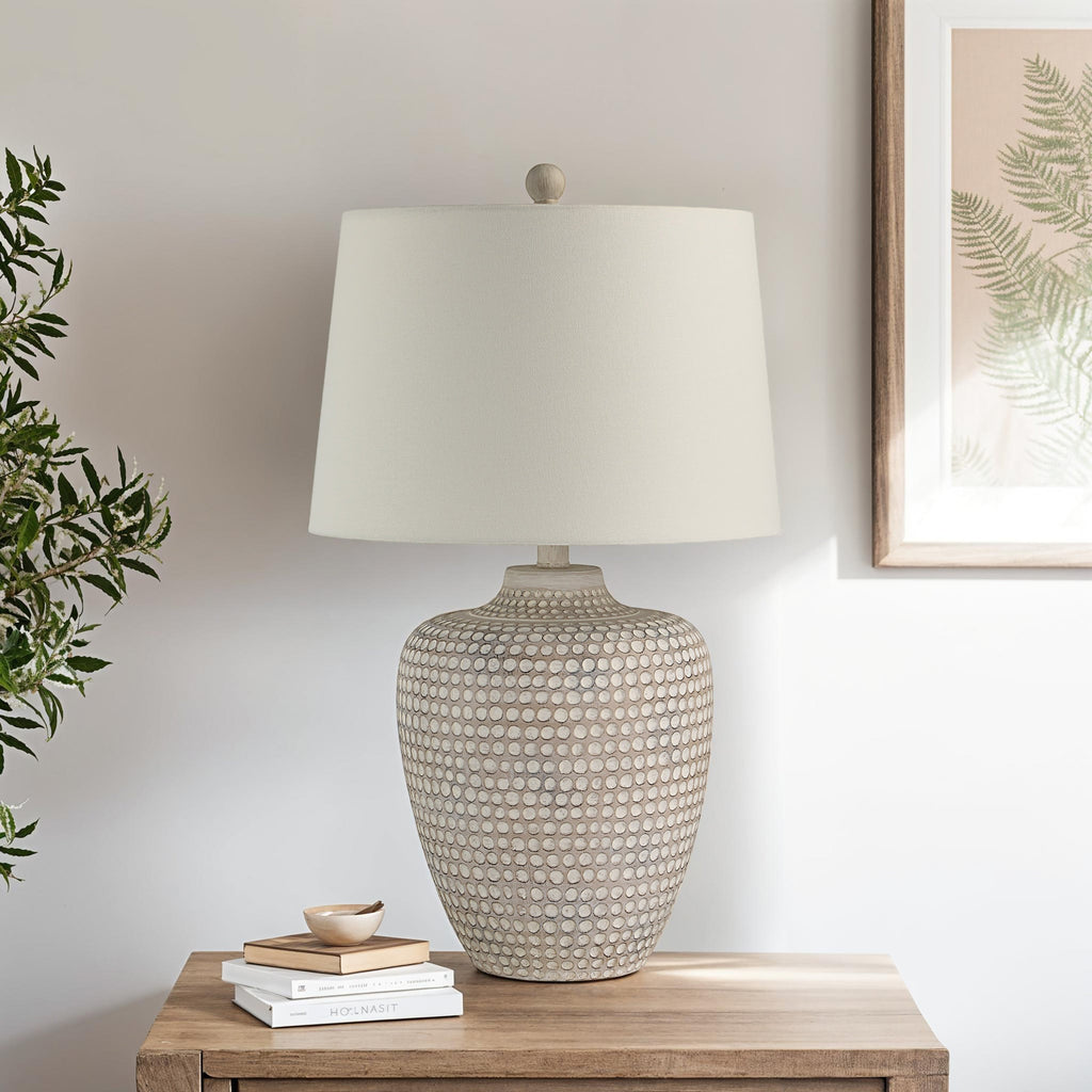 Everren Albacete 25" Height Table Lamp - Cream