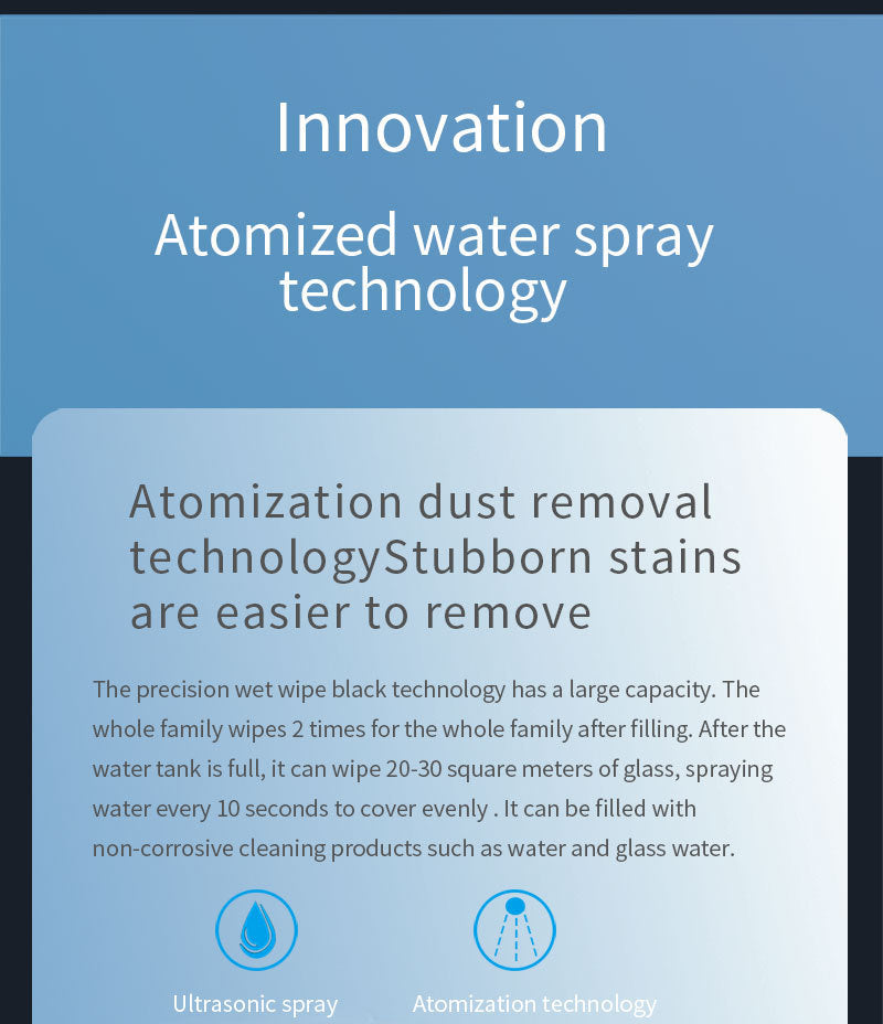 Smart Window Cleaner Robot – Auto Spray Glass & Tile Cleaning Robot